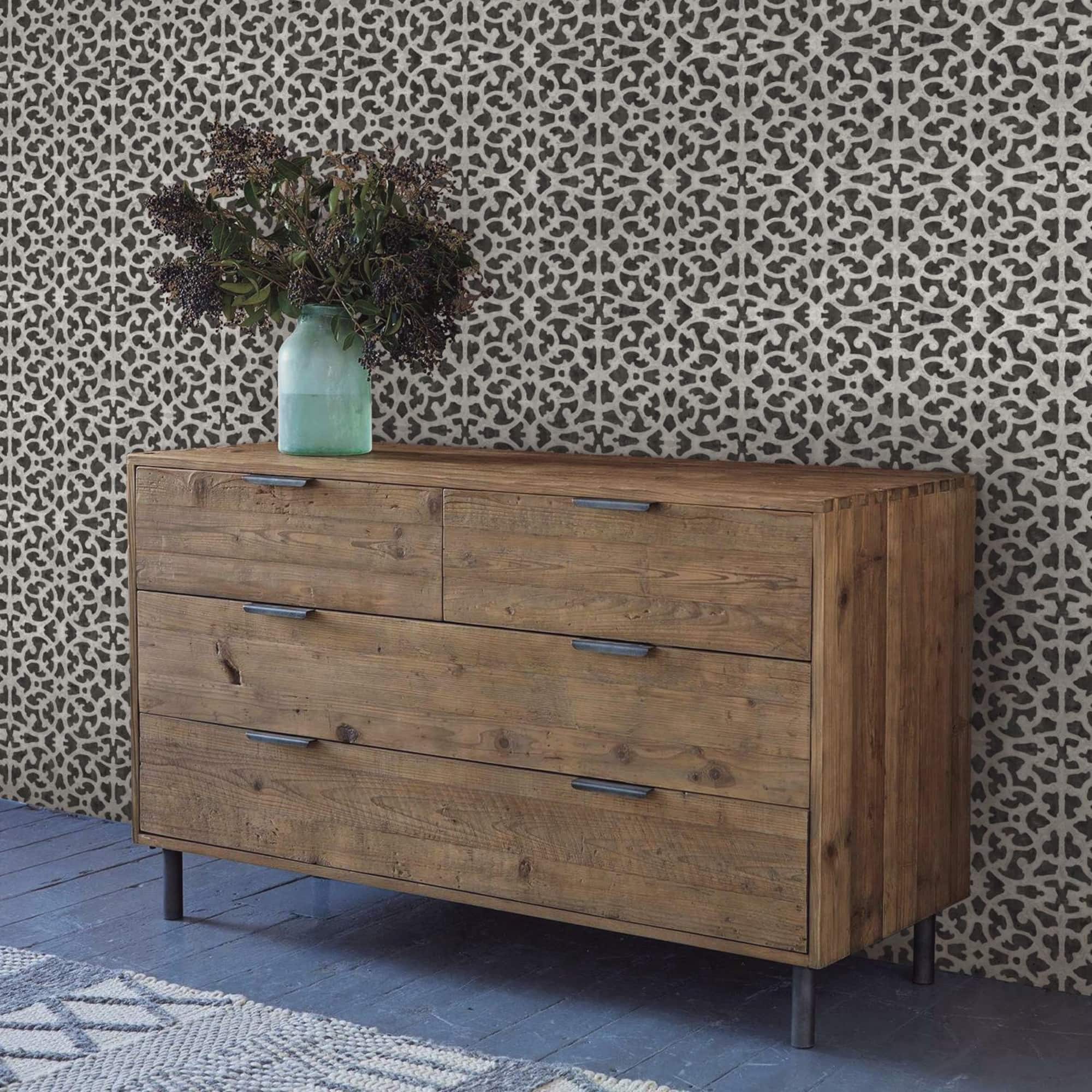 RoomMates Scroll Gate Peel & Stick Wallpaper